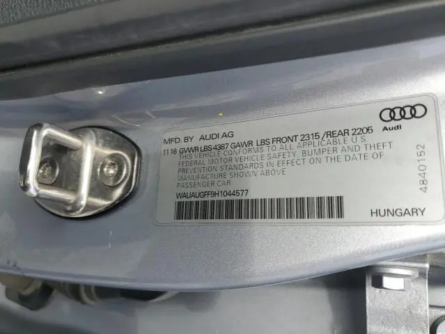 2017 AUDI A3 PREMIUM  