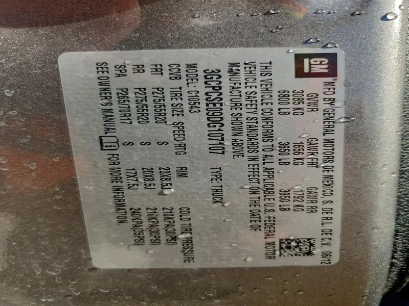 2013 CHEVROLET SILVERADO C1500 LT  