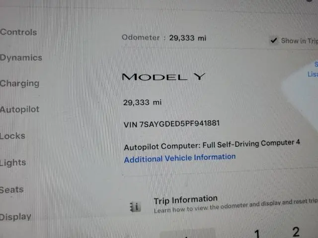 2023 TESLA MODEL Y