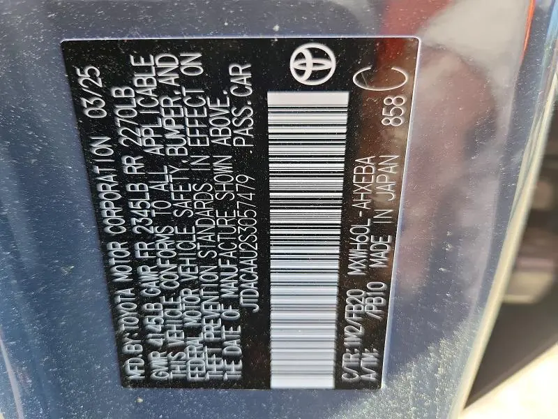 2025 TOYOTA PRIUS LE  