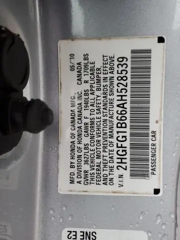 2010 HONDA CIVIC LX  