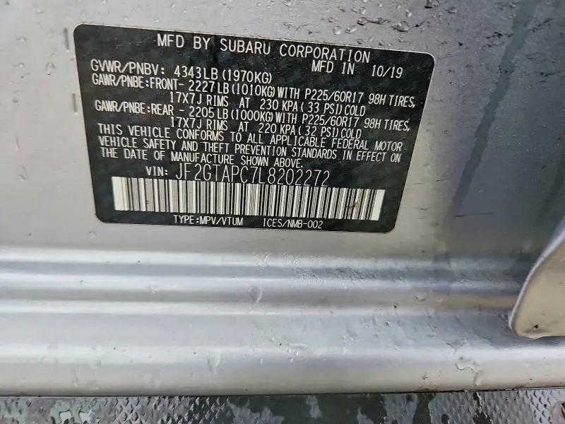 2020 SUBARU CROSSTREK PREMIUM  