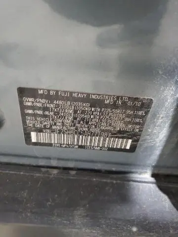 2010 SUBARU FORESTER 2.5X PREMIUM  