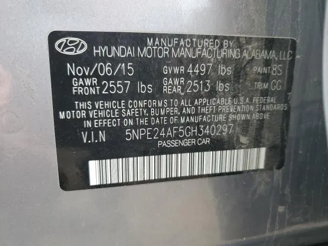 2016 HYUNDAI SONATA SE  