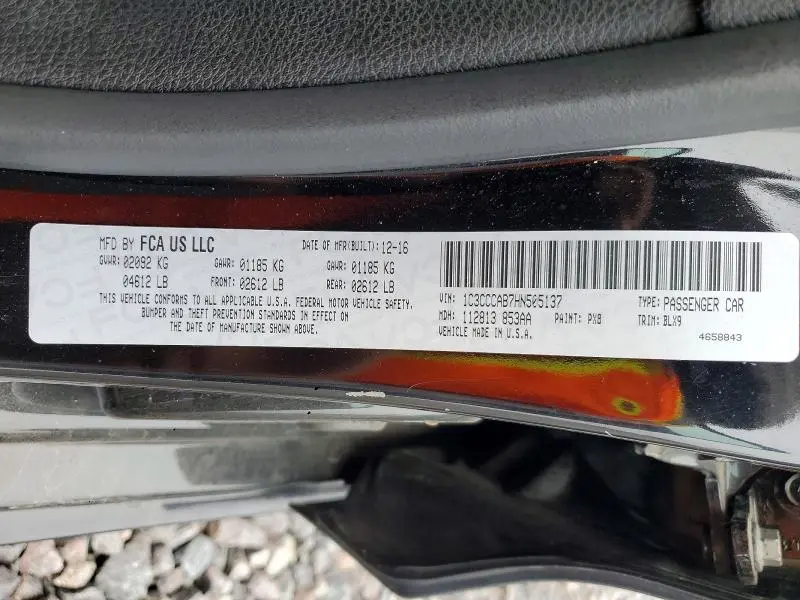 2017 CHRYSLER 200 LIMITED  