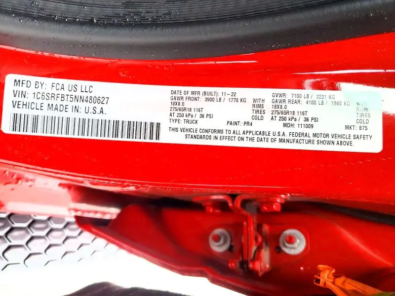 2022 RAM 1500 BIG HORN  