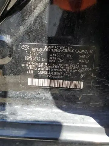2013 HYUNDAI ELANTRA GLS  