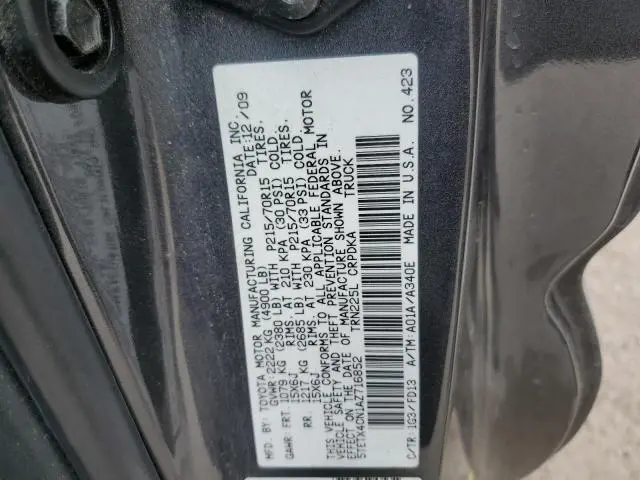 2010 TOYOTA TACOMA ACCESS CAB  