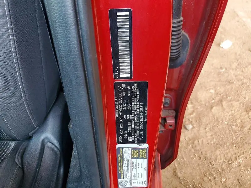 2019 KIA FORTE LXS  