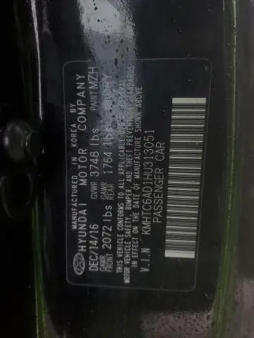 2017 HYUNDAI VELOSTER   