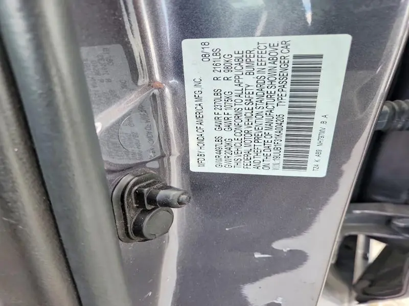 2019 ACURA TLX   