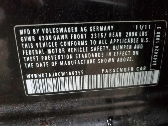 2012 VOLKSWAGEN GTI   