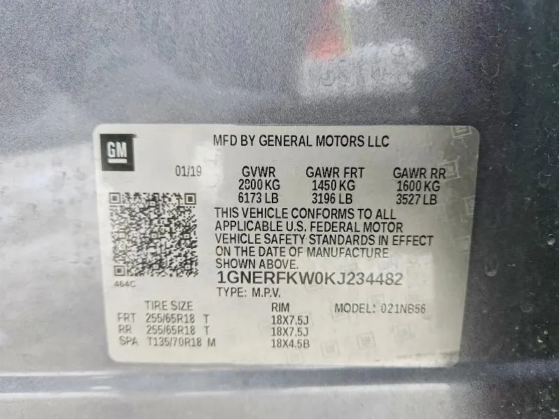 2019 CHEVROLET TRAVERSE LS  