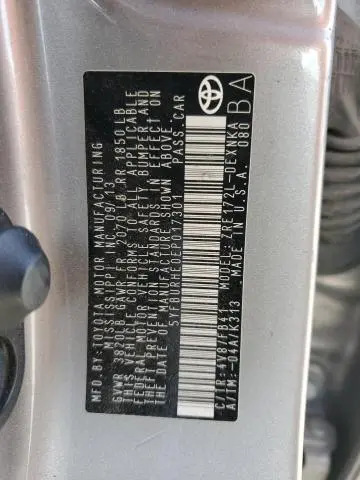 2014 TOYOTA COROLLA L  