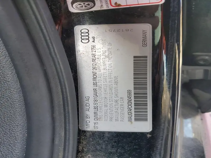 2016 AUDI A6 PREMIUM PLUS  