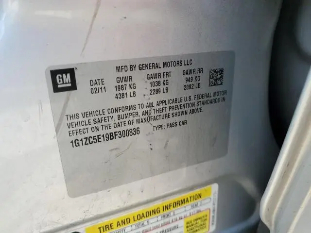 2011 CHEVROLET MALIBU 1LT