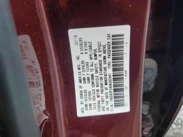 2017 HONDA ACCORD LX  