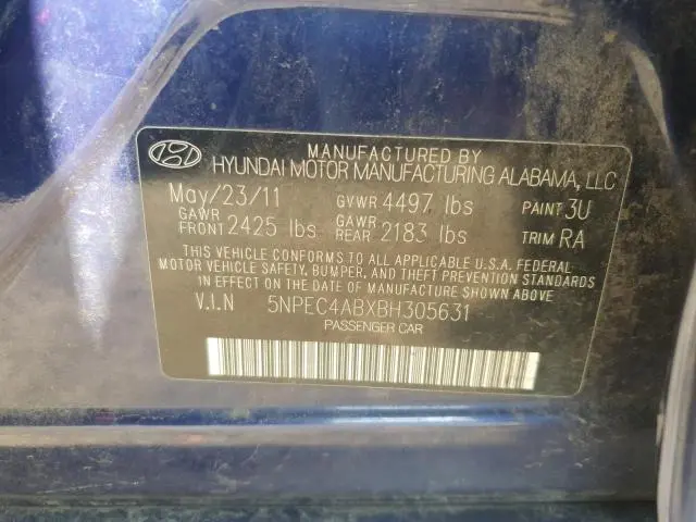 2011 HYUNDAI SONATA SE  