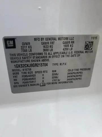 2016 GMC YUKON DENALI  