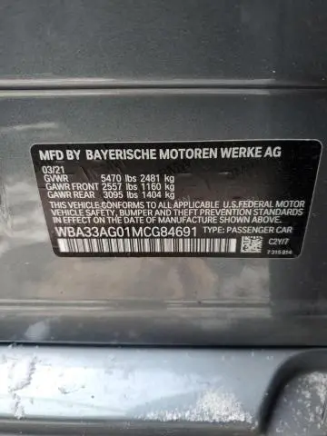 2021 BMW 530XE 