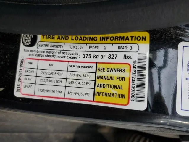 2014 FORD FOCUS SE  