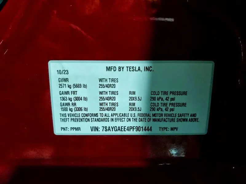 2023 TESLA MODEL Y   