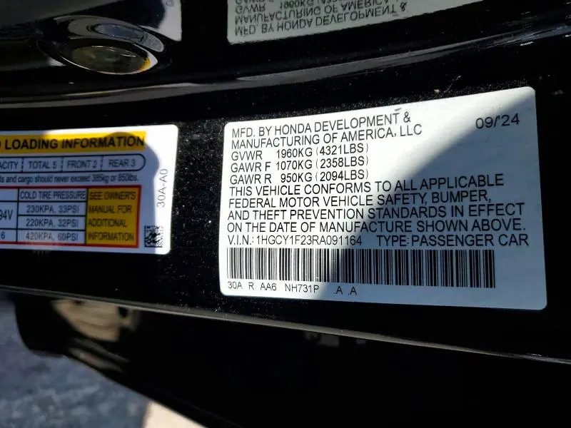 2024 HONDA ACCORD LX  