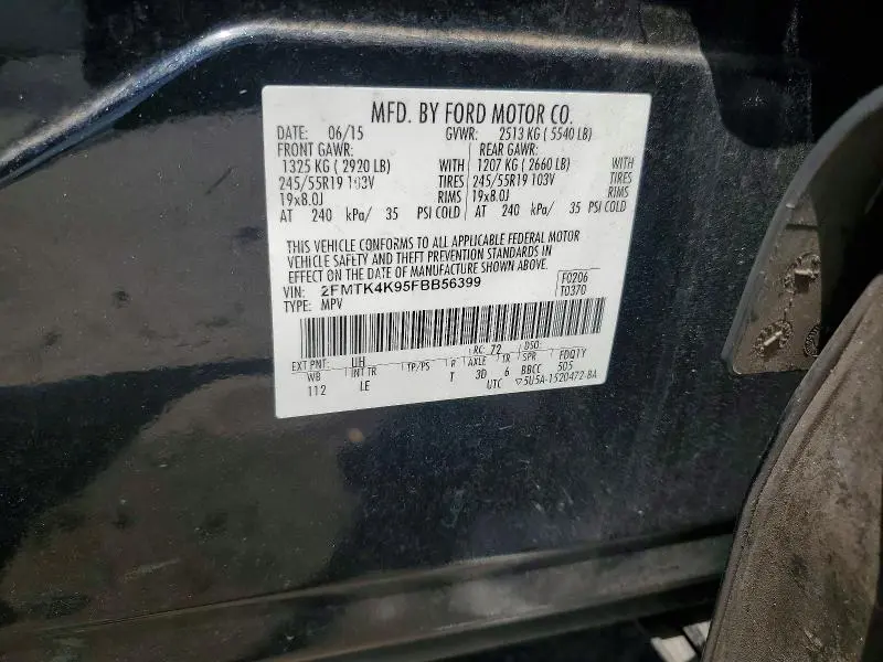 2015 FORD EDGE TITANIUM  