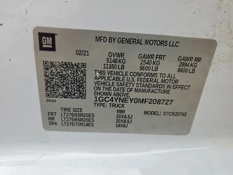 2021 CHEVROLET SILVERADO K2500 HEAVY DUTY LT  