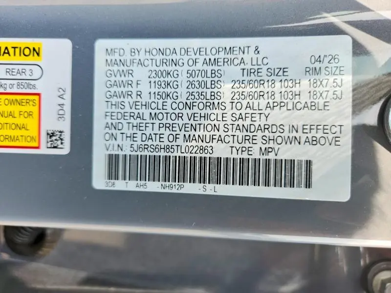 2026 HONDA CR-V SPORT-L  