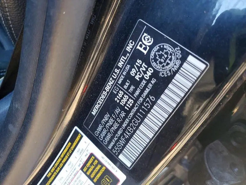 2016 MERCEDES-BENZ C 300 4MATIC  