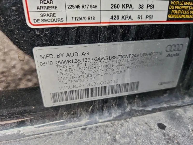 2011 AUDI A3 PREMIUM  