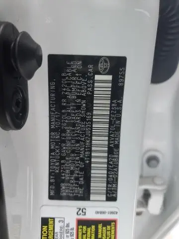 2018 TOYOTA CAMRY L  
