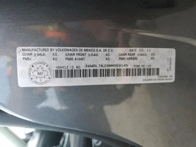 2011 VOLKSWAGEN JETTA TDI  
