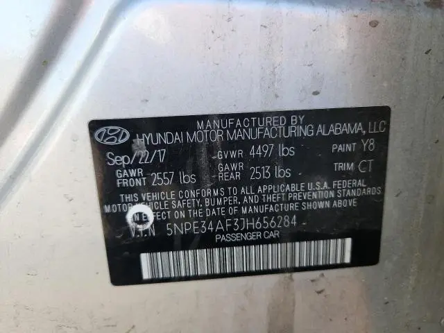 2018 HYUNDAI SONATA SPORT  