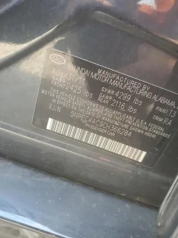 2012 HYUNDAI SONATA SE  