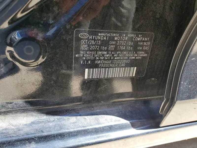 2013 HYUNDAI ELANTRA GLS  