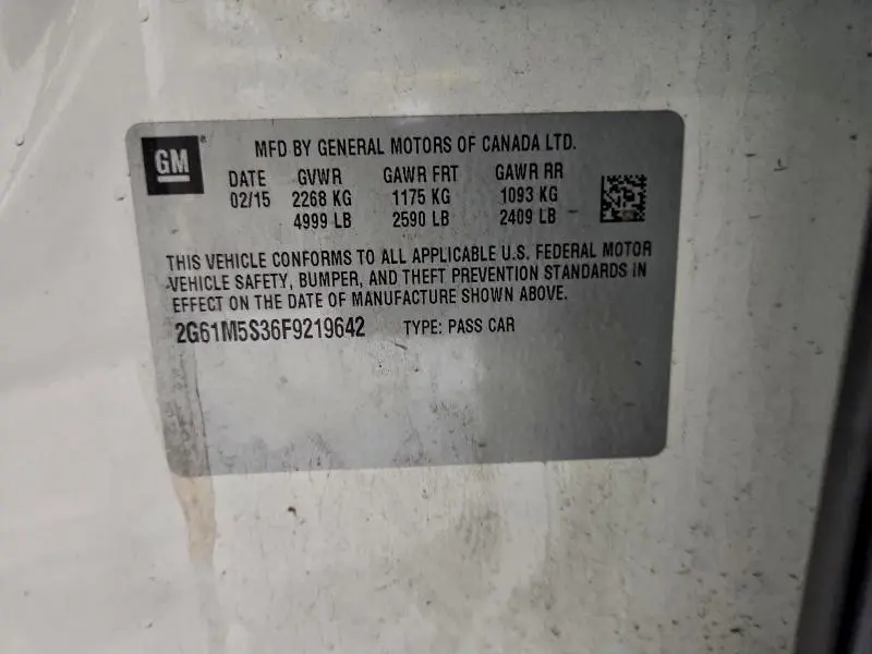 2015 CADILLAC XTS LUXURY COLLECTION  