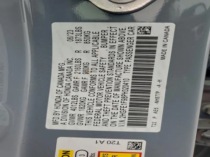 2023 HONDA CIVIC TOURING  