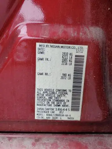 2013 NISSAN ALTIMA 2.5  