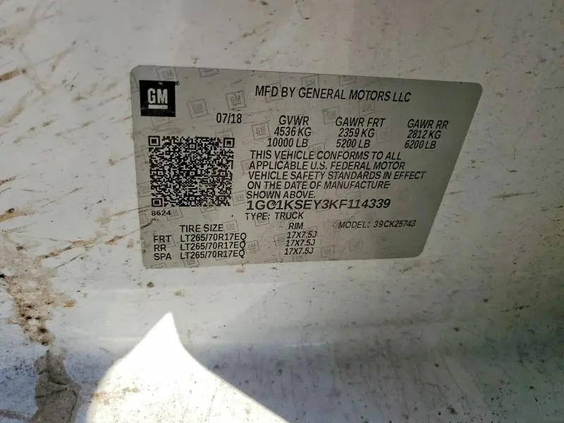 2019 CHEVROLET SILVERADO K2500 HEAVY DUTY LT  