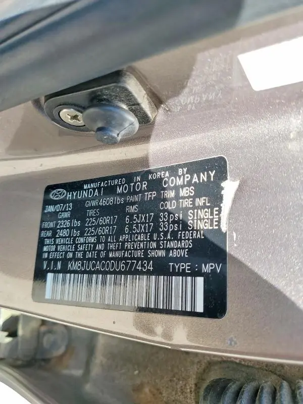 2013 HYUNDAI TUCSON GLS  