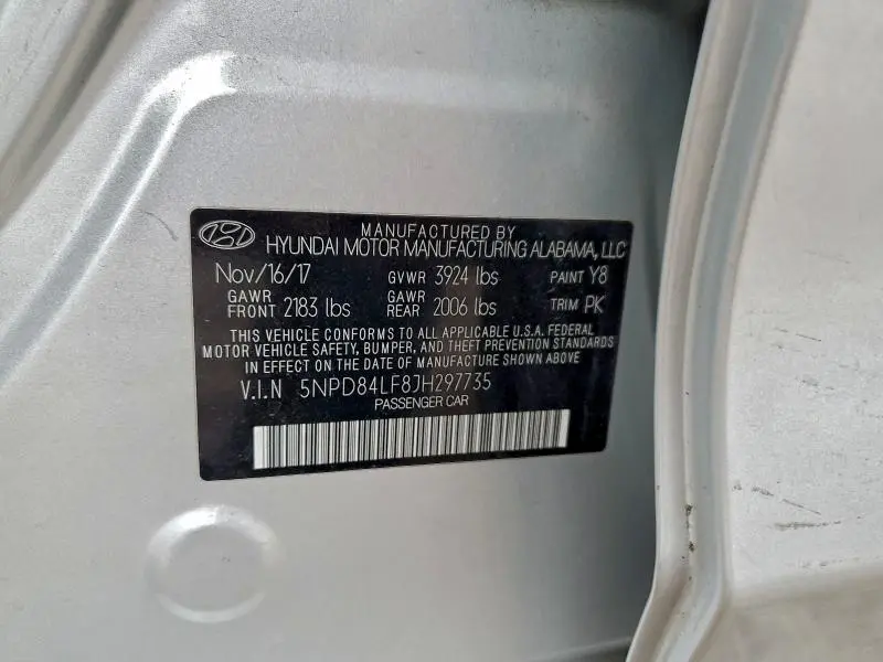 2018 HYUNDAI ELANTRA SEL  