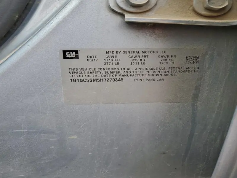 2017 CHEVROLET CRUZE LS  