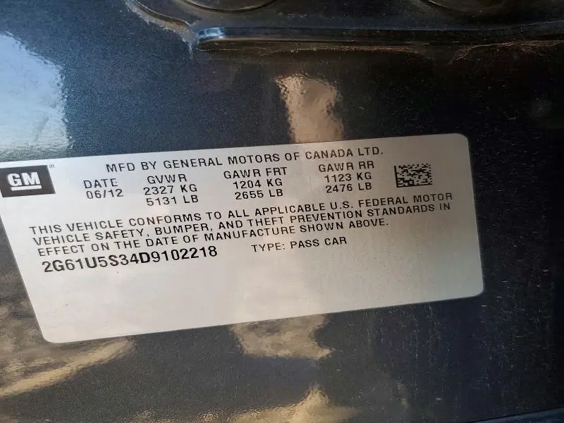 2013 CADILLAC XTS PLATINUM  