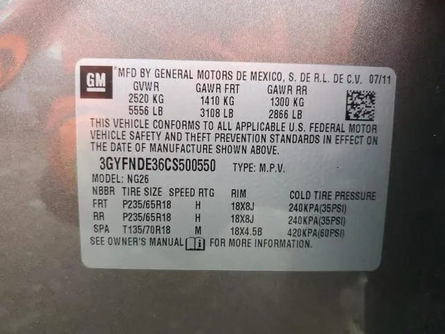 2012 CADILLAC SRX LUXURY COLLECTION  