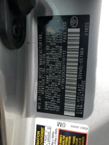 2010 TOYOTA CAMRY SE  