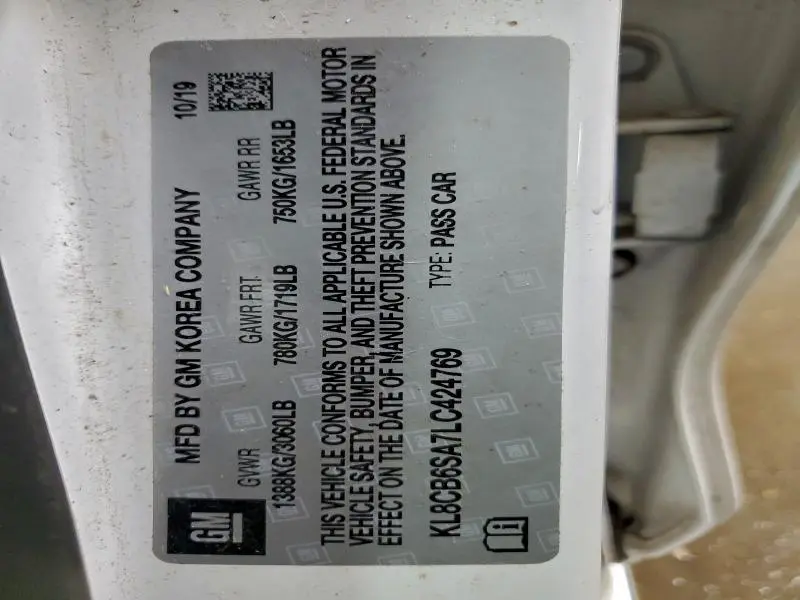 2020 CHEVROLET SPARK LS  