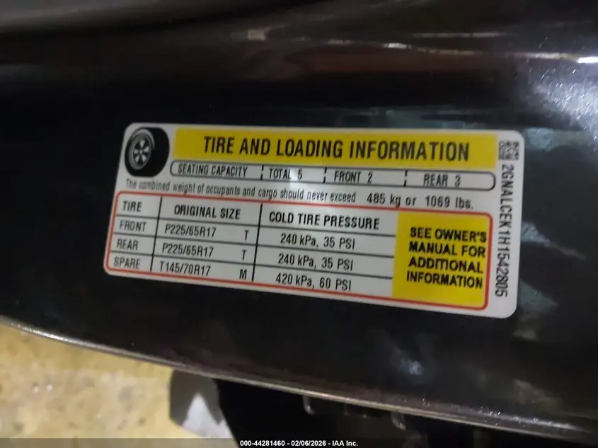 2017 CHEVROLET EQUINOX LT