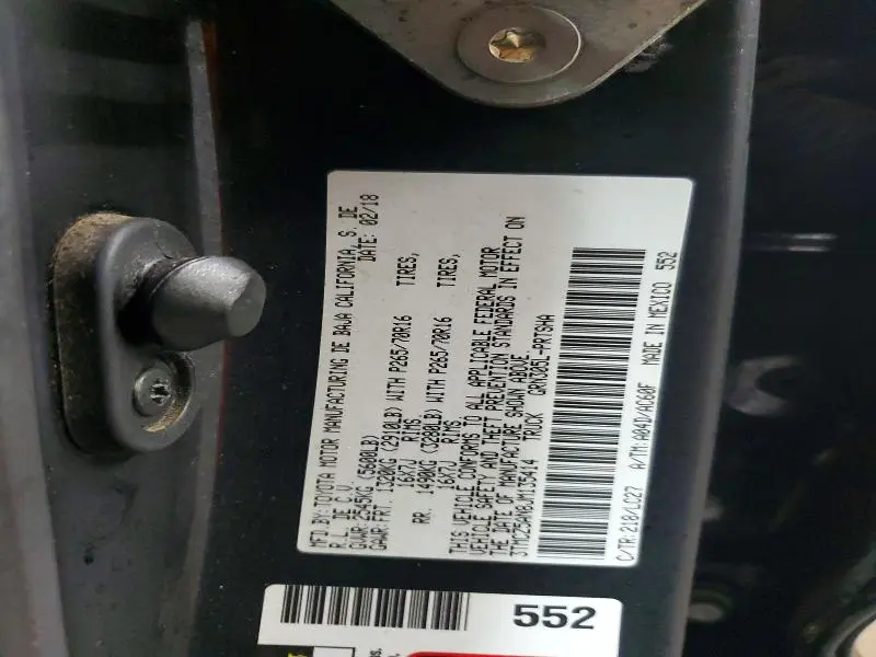 2018 TOYOTA TACOMA DOUBLE CAB  